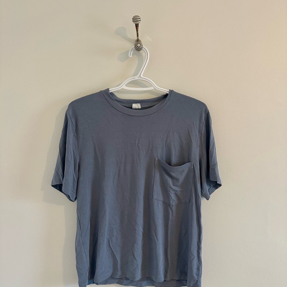 Aritzia Wilfred blue/grey tee